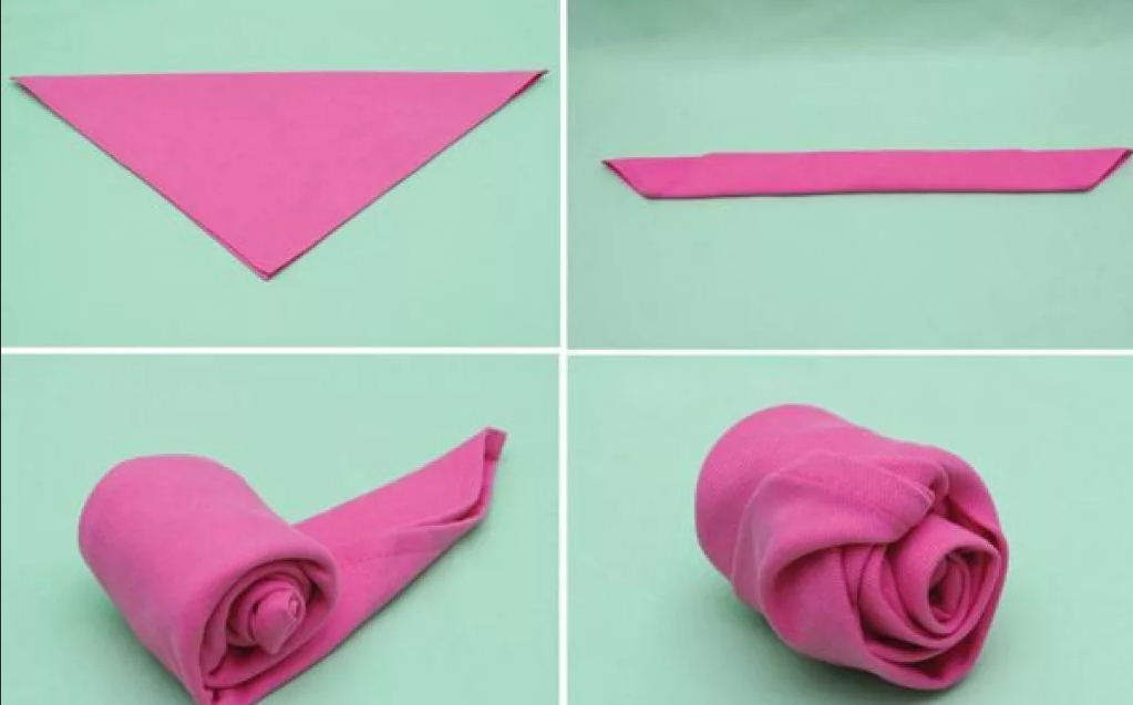 Идеи по созданию роз из ткани