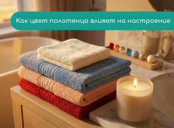 Как цвет полотенца влияет на настроение: выбираем оттенок под интерьер