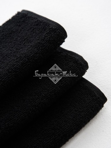 Полотенце махровое, г/к, 380 гр/м2, 50х90, арт. SF 50-90, цвет: 1154-Черный